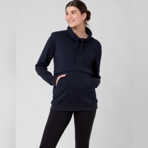 Ripe maternity/nursing navy sweater size M‎